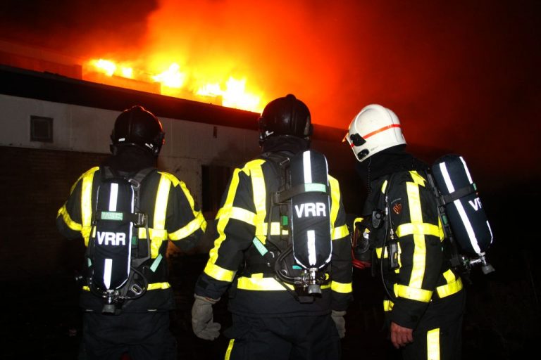 Uitslaande brand in voormalige gymzaal