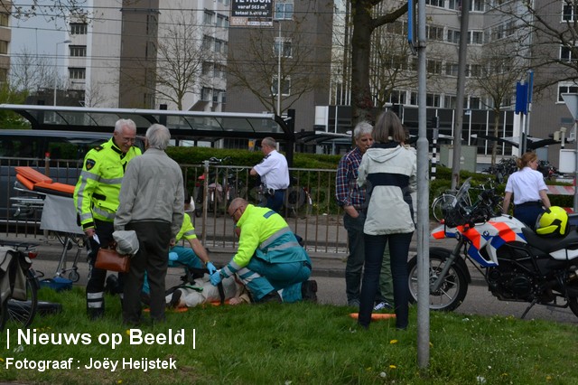 Bestuurder rijdt door na aanrijding met fietser Prins Alexanderlaan Rotterdam (video)
