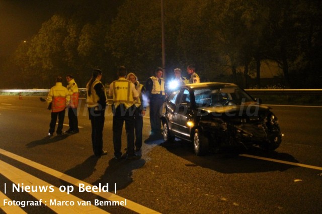 A12 urenlang vertraagd door ongeval Reeuwijk