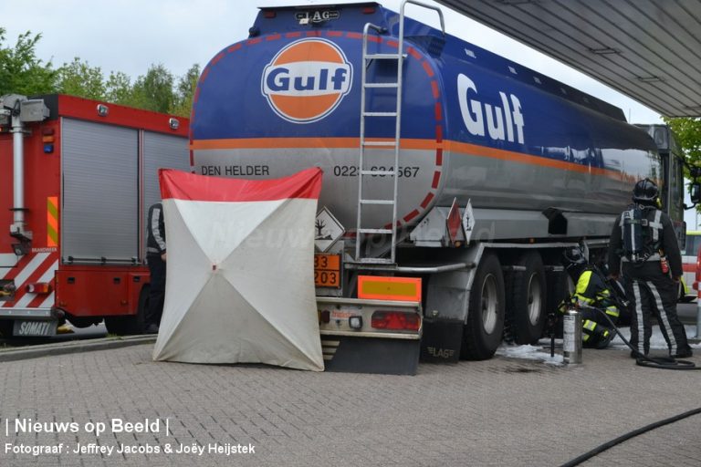 Lekkage in tankwagen N209 Bleiswijk (video)