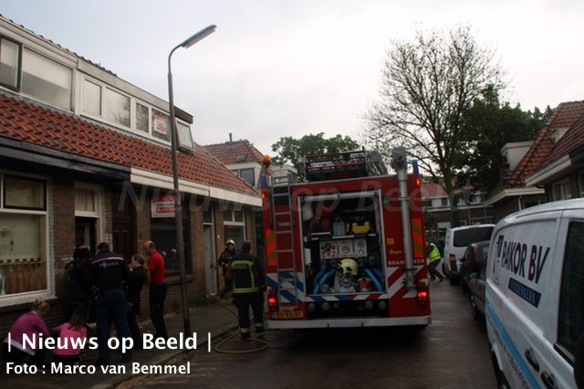 Brand op zolder van woning Bilderdijkstraat Gouda