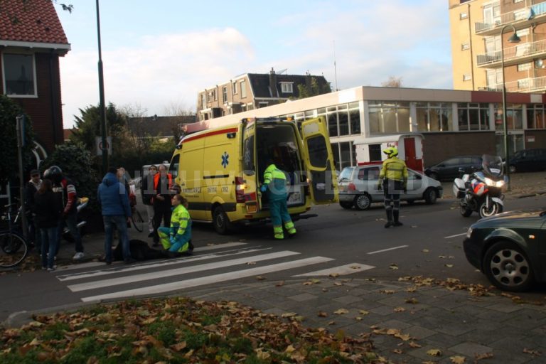 Oudere man op fiets gewond na aanrijding Joubertstraat Gouda