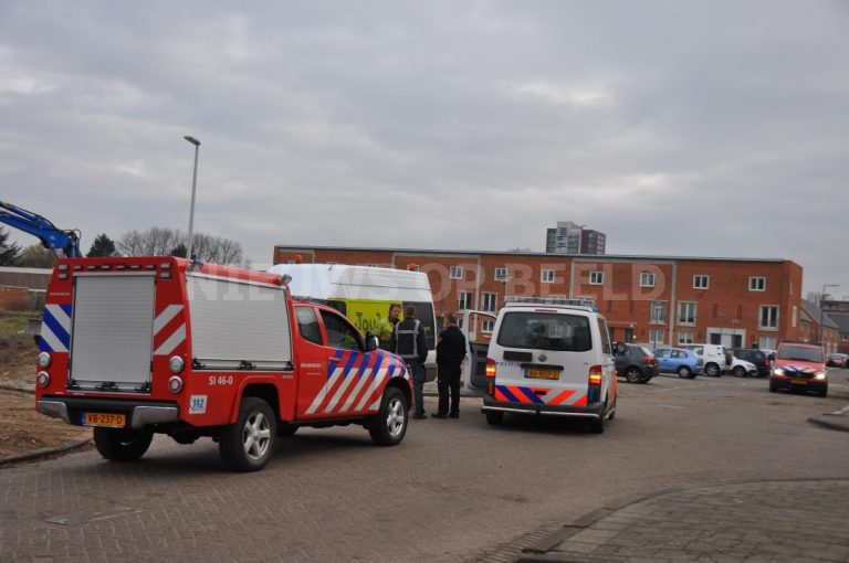 Gasleiding kapot tijdens werkzaamheden Hontenissestraat Rotterdam