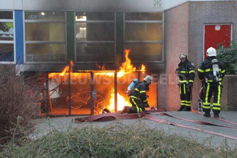 Fikse brand in berging van basisschool Wedekindzijde Zoetermeer