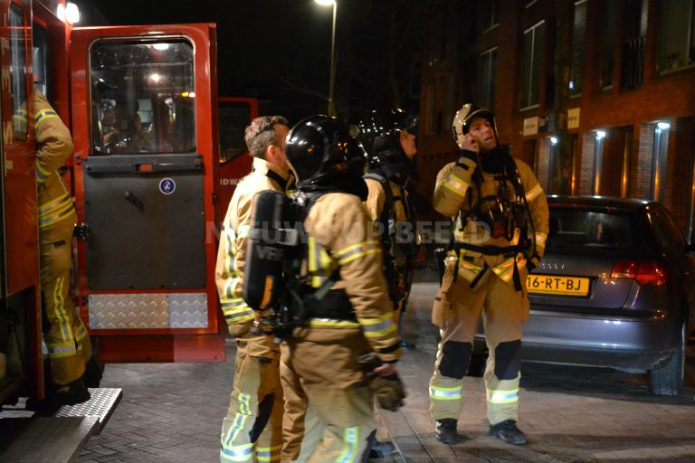 Kleine brand op tiende verdieping van flat Jan Kruijffstraat Rotterdam