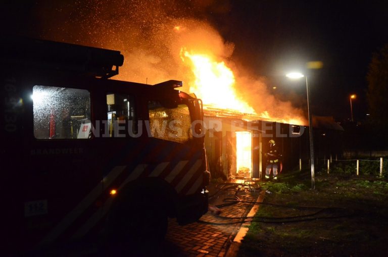 Tennisvereniging afgebrand na brandstichting F.W. Reitzstraat Gouda