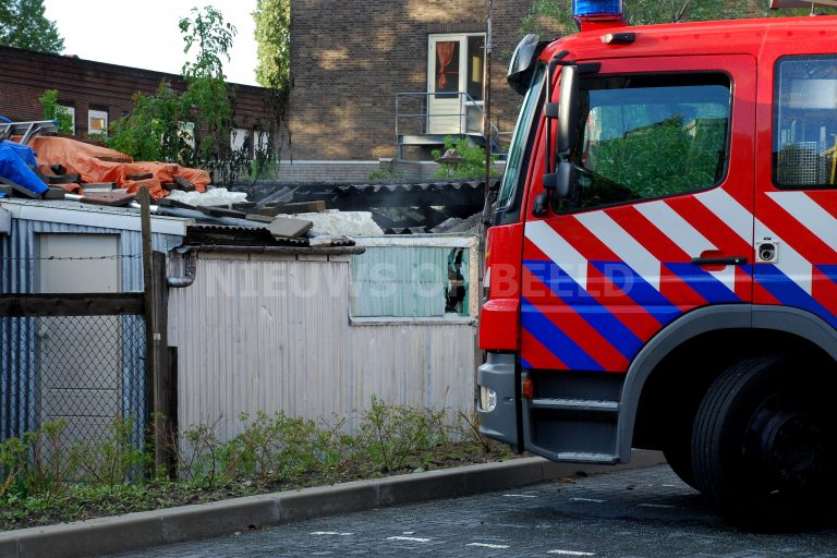 Asbest vrijgekomen na brand in schuur Lethmaestraat Gouda