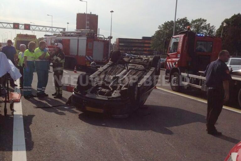 Gewonde na ongeval op A15 Rotterdam