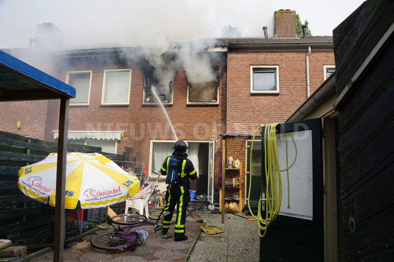 Woning verwoest door uitslaande brand Prinses Irenestraat Gorinchem
