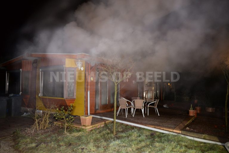 Flinke brand in Chalet op Camping Breekade Krimpen aan den IJssel (video)