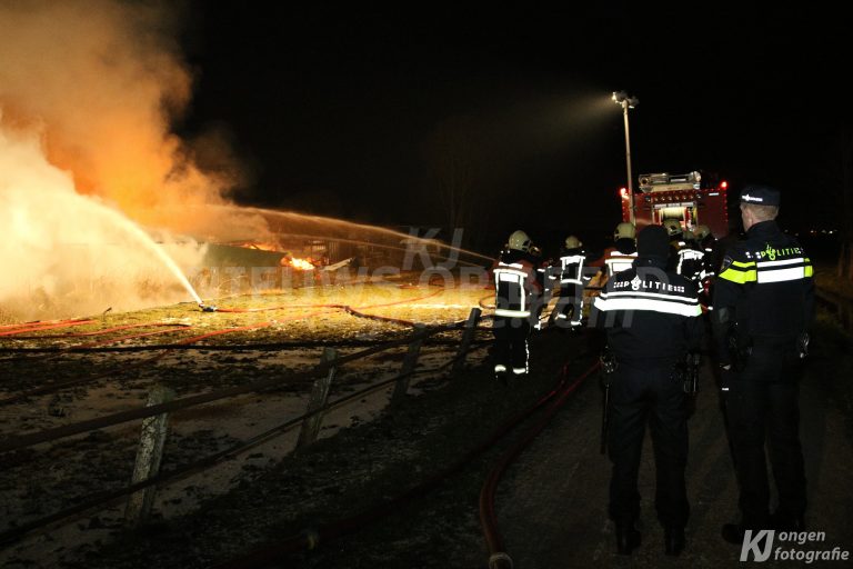Zeer grote brand in schuren Oude Weerlaan Hillegom