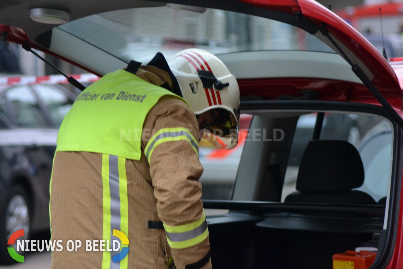 Stockfoto brandweer brand HO OVD