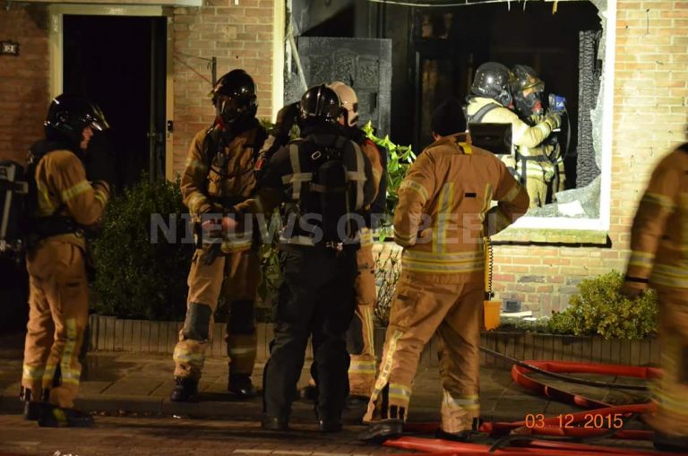 Uitslaande brand in woning Emmastraat Bergschenhoek
