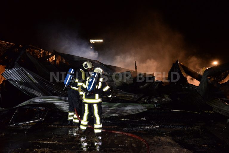 Brand in opslagloods sportcomplex Galecop aan de Gallecopperlaan in Nieuwegein