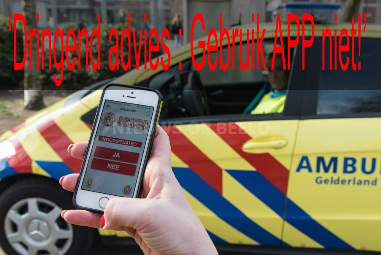 Dringend Advies : Gebruik SOS Alarm App niet, informatie is misleidend