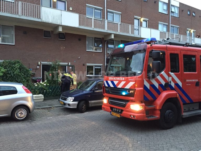 Klein brandje in woning door vergeten pannetje Gildeweg Schiedam