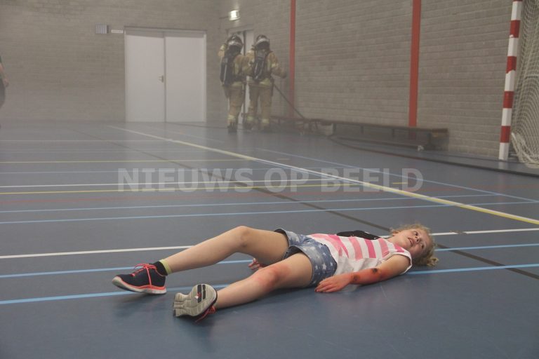 Grote brandweer oefening Sporthal Schenkel Capelle aan den IJssel