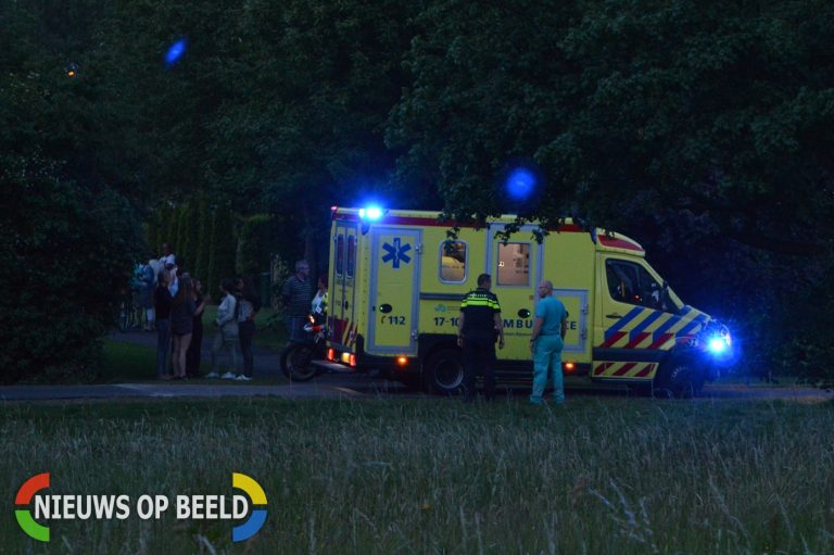 Traumahelikopter assisteert bij incident volkstuinencomplex Lagelandsepad Rotterdam