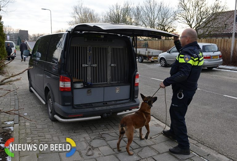 Man wordt gebeten door politiehond tijdens uit de hand gelopen burenruzie in Hendrik-Ido-Ambacht