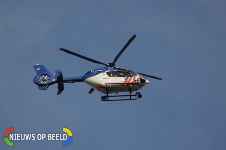 Politiehelikopter zoekt mee naar inbrekers na overvalmelding Huygensstraat Berkel en Rodenrijs