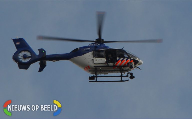 Politiehelikopter zoekt naar jongens die snelweg A20 Capelle aan den IJssel overstaken