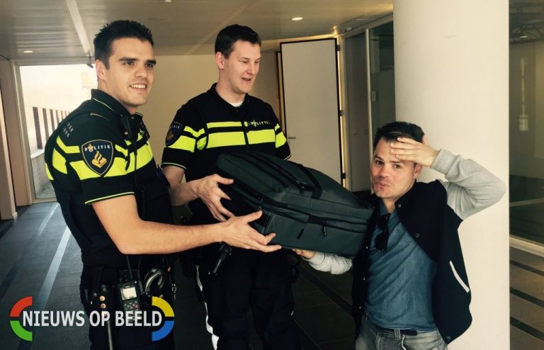 Koffer Roel van Velzen beroemd bij politie Charlois en oplettende burger