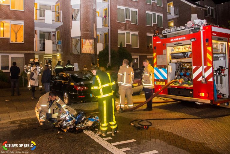 Portiek ontruimd na brand in kelderbox Schollevaartse Dreef Rotterdam