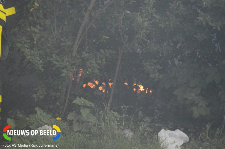 Schutting in brand Prinses Mariannelaan Voorburg