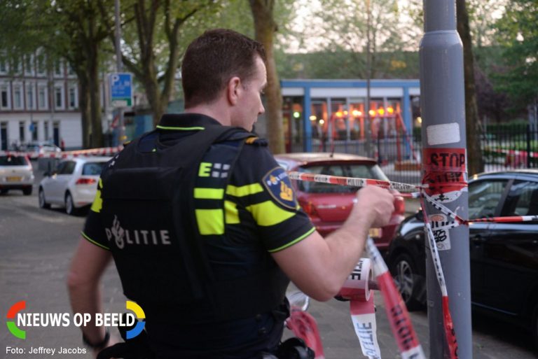 Wederom sporen van een schietpartij Katendrechtse Lagedijk Rotterdam