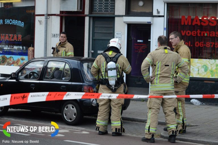 Brand in shoarmazaak Kleiweg Rotterdam
