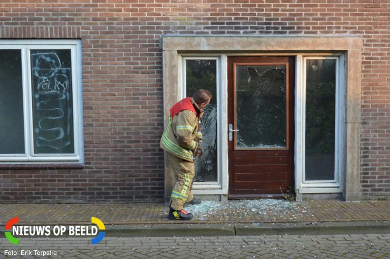 Brandstichting in 2 leegstaande panden Westkade Hellevoetsluis