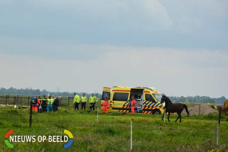 Meisje mogelijk zwaargewond na trap van paard Parallelweg Reeuwijk