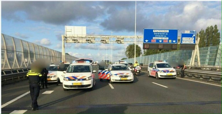 Politie pakt overvaller Amersfoort op snelweg A20 bij Rotterdam-Crooswijk