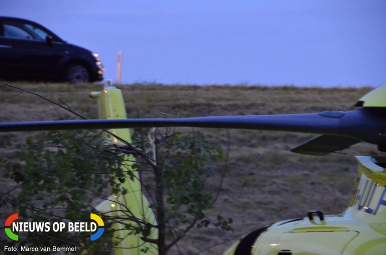Traumahelikopter raakt boom tijdens landing Julianasluis Gouda