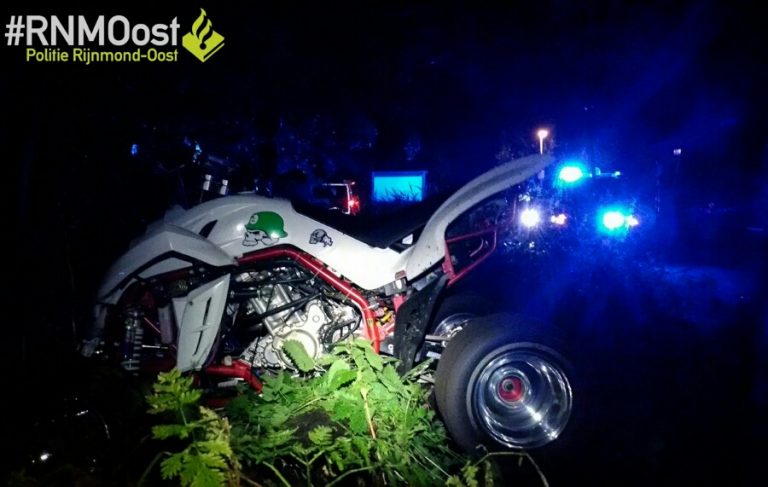 Jongens op gestolen Quad gepakt na achtervolging met Politiehelikopter in Capelle Schollevaar
