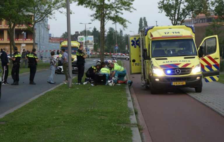 Motorrijder verliest onderbeen na éénzijdig ongeval Pascalweg Rotterdam