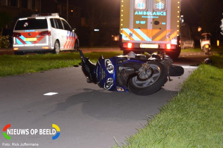 Aanrijding tussen twee scooters Europasingel Bergschenhoek