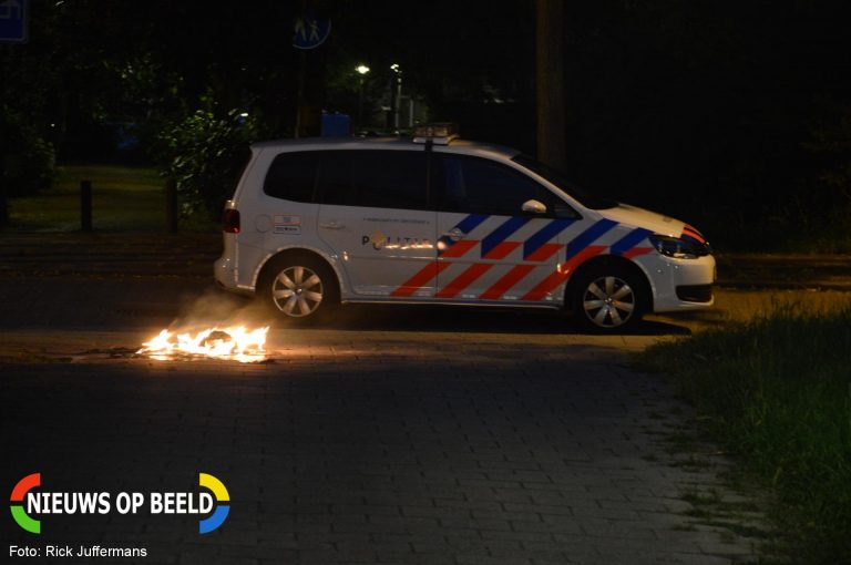 Meerdere kliko’s in brand gestoken Sint Jorisweg Delft