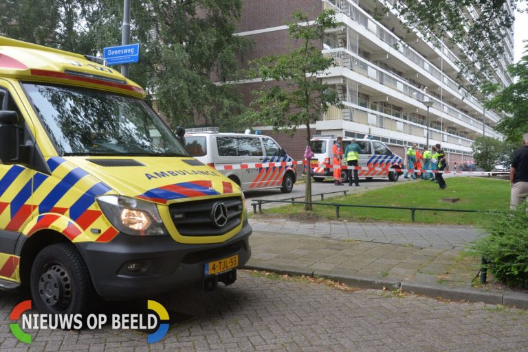 Veel hulpdiensten uitgerukt voor incident Dawesweg Rotterdam