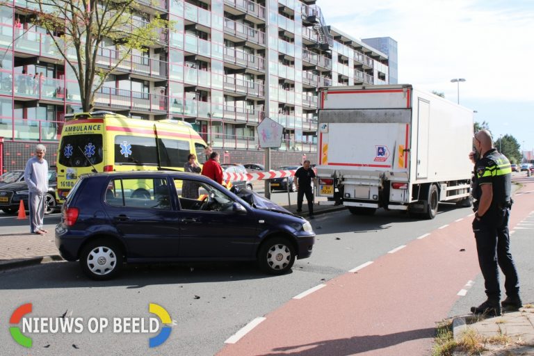 Flinke verkeerschaos na ongeval Engelendaal Leiderdorp