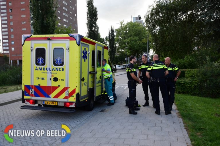 Vrouw gewond na val van flat Dirkslandhof Rotterdam