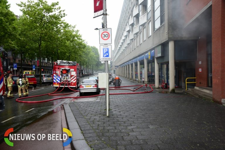 Grote brand in meerdere kelderboxen Vuurplaat Rotterdam