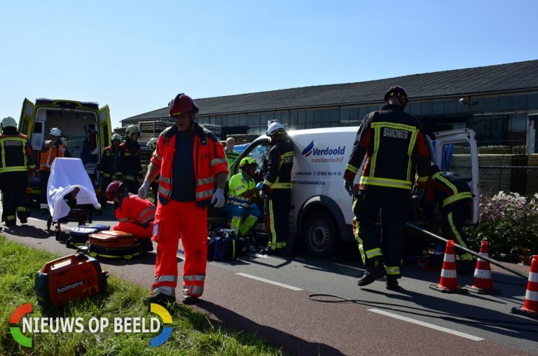 Ravage en beknelling na eenzijdig ongeval Middelblok Gouderak