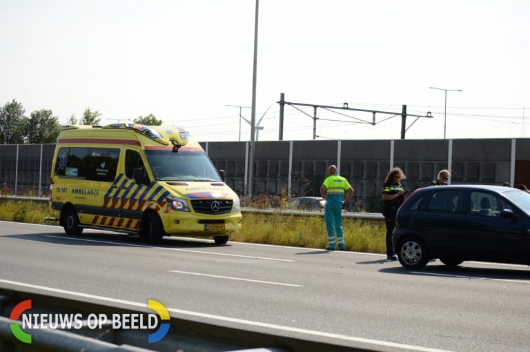 Geen gewonde na kop staartbotsing Rijksweg A12 Zoetermeer