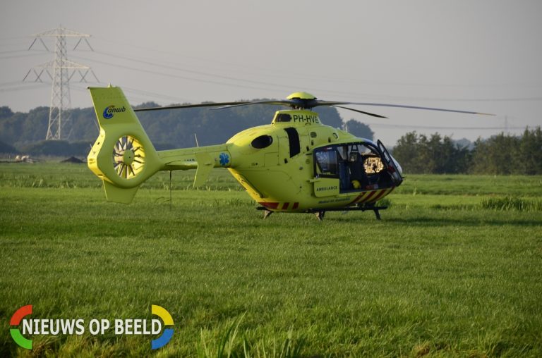 Traumahelikopter ingezet bij incident op boerderij Westeinde Berkenwoude
