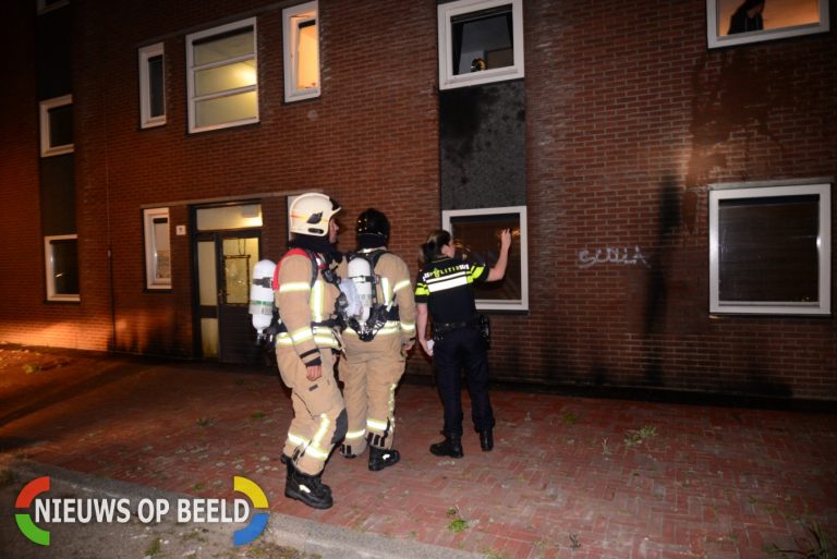 Gevel in brand door mogelijke molotovcocktail Librije Capelle aan den IJssel
