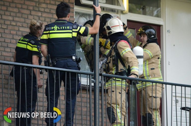 Klein keukenbrand in flatwoning Moddermanstraat Rotterdam