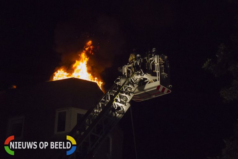 Forse brand in woning Groene Hilledijk Rotterdam