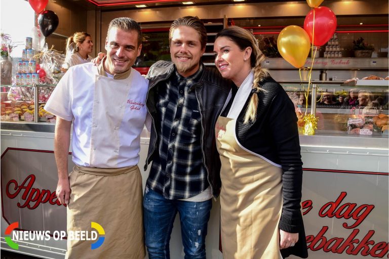 André Hazes Jr opent oliebollenkraam seizoen Stationstraat Rhoon