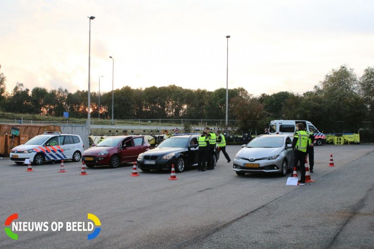 Grote politie controle in het kader van DDO Papeweg Zoeterwoude